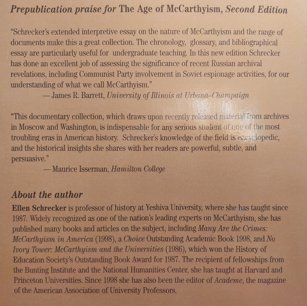 The Age of McCarthyism, Schrecker - Picture 14 of 16